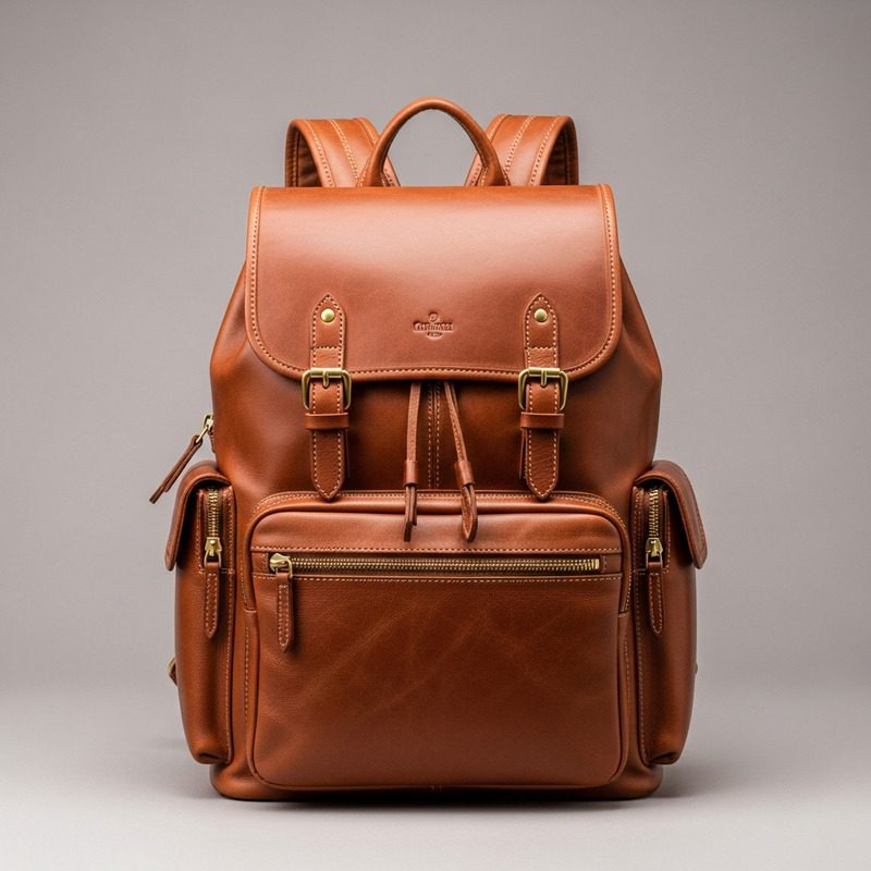Mochila Couro Premium