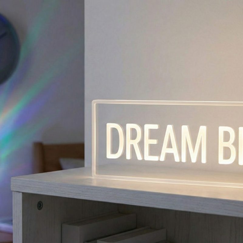 Quadro Decorativo LED Frase Motivacional